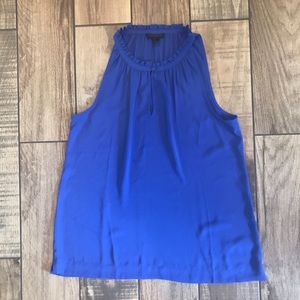 J.Crew Ruffled Blue Tank Top Size 6